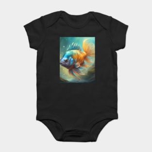 determination rule the waters. Baby Bodysuit